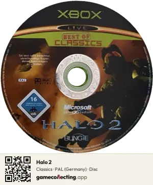 Halo 2 Xbox, PAL disc