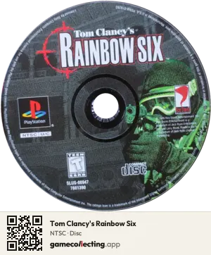Tom Clancy's Rainbow Six PlayStation, NTSC disc