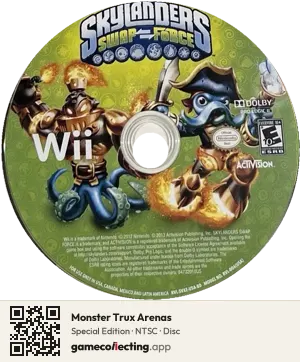 Monster Trux Arenas Nintendo Wii, NTSC disc