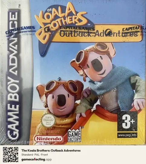 The Koala Brothers: Outback Adventures Game Boy Advance, PAL box front
