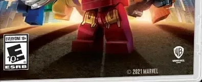 LEGO Marvel Super Heroes, the ESRB box on its front