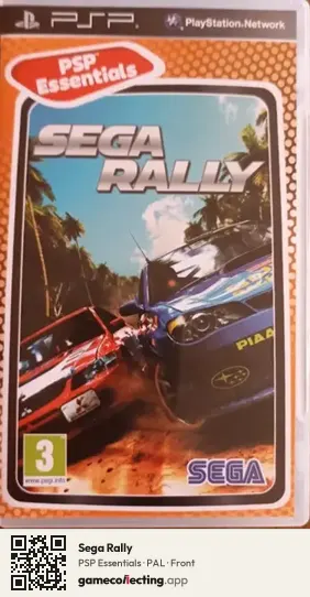 Sega Rally PlayStation Portable, PAL box front
