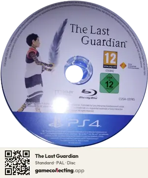The Last Guardian PlayStation 4, PAL disc