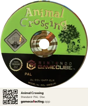 Animal Crossing Nintendo GameCube, PAL disc