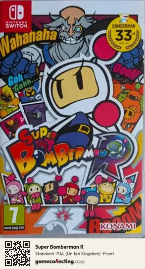 Super Bomberman R Nintendo Switch, United Kingdom box front