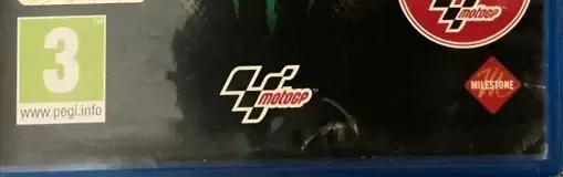 Valentino Rossi, the PEGI square on its front