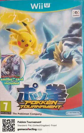 Pokkén Tournament Nintendo Wii U, United Kingdom box front