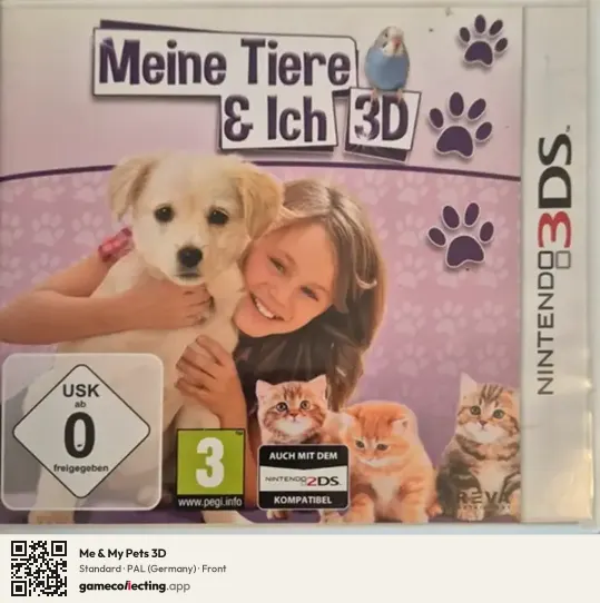 Me & My Pets 3D Nintendo 3DS, Germany box front