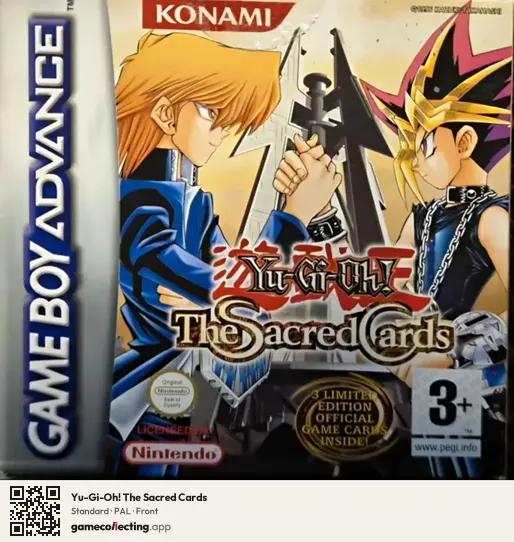 Yu-Gi-Oh! The Sacred Cards Game Boy Advance, PAL box front