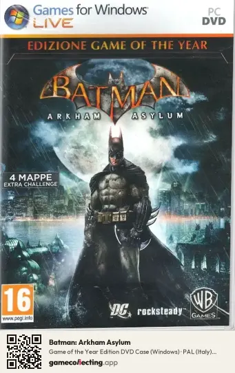 Batman: Arkham Asylum Computer, Italy box front