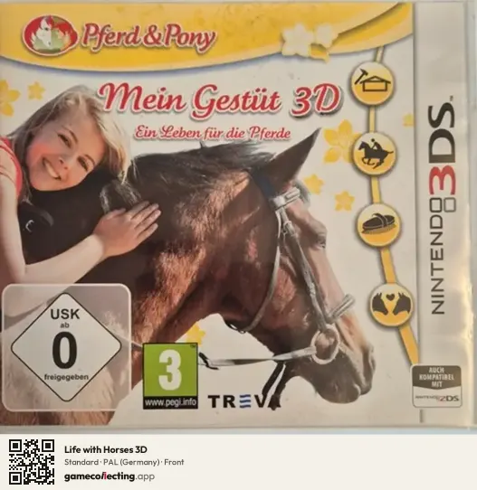 Life with Horses 3D Nintendo 3DS, Germany box front