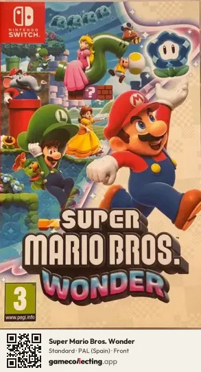 Super Mario Bros. Wonder Nintendo Switch, Spain box front