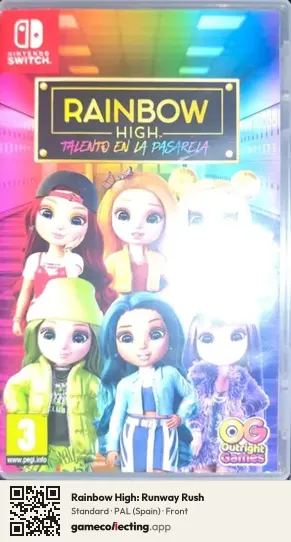 Rainbow High: Runway Rush Nintendo Switch, Spain box front