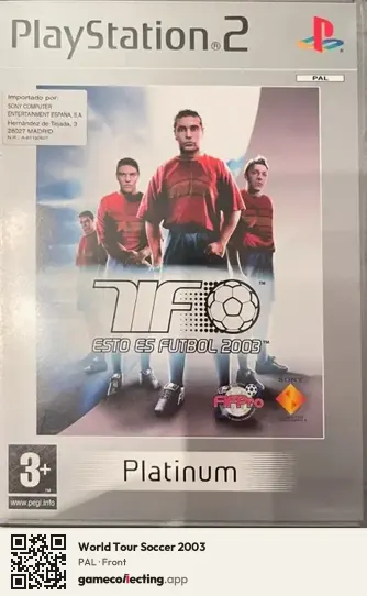 World Tour Soccer 2003 PlayStation 2, PAL box front