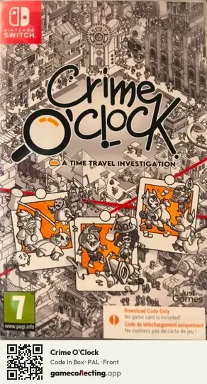 Crime O'Clock Nintendo Switch, PAL box front
