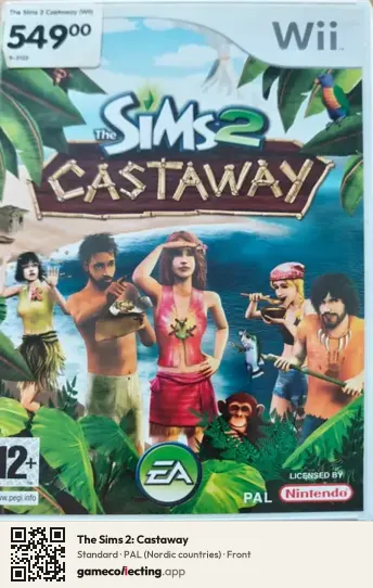 The Sims 2: Castaway Nintendo Wii, Nordic countries box front