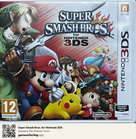 Super Smash Bros. for Nintendo 3DS Nintendo 3DS, France box front
