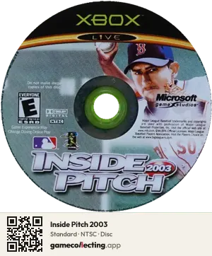 Inside Pitch 2003 Xbox, NTSC disc
