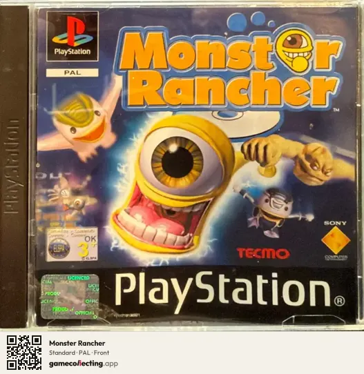 Monster Rancher PlayStation, PAL box front