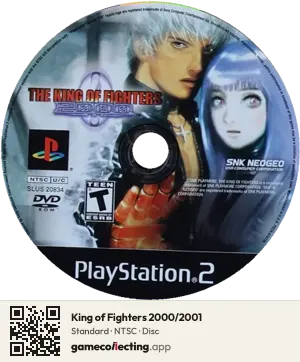 King of Fighters 2000/2001 PlayStation 2, NTSC disc
