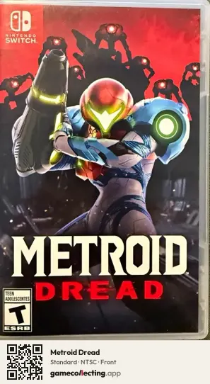 Metroid Dread Nintendo Switch, NTSC box front