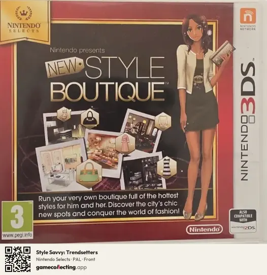Style Savvy: Trendsetters Nintendo 3DS, PAL box front