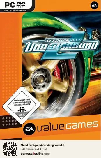Need for Speed: Underground 2 Computer, Germany box front