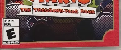 Paper Mario: The Thousand-Year Door, the ESRB box on its front