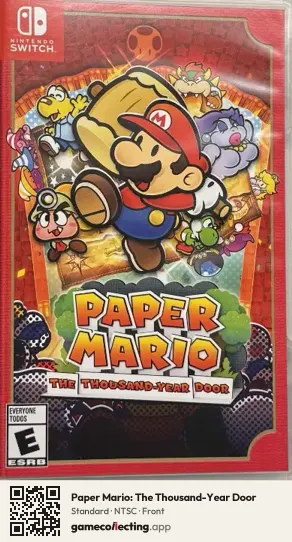 Paper Mario: The Thousand-Year Door Nintendo Switch, NTSC box front