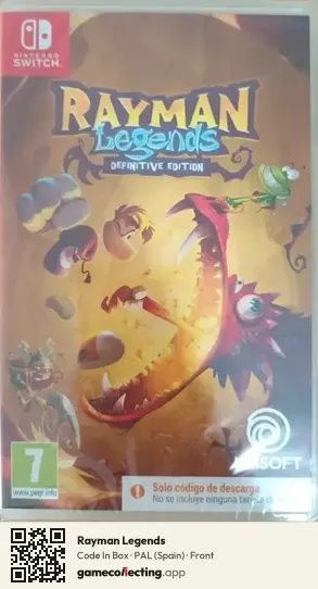 Rayman Legends Nintendo Switch, Spain box front