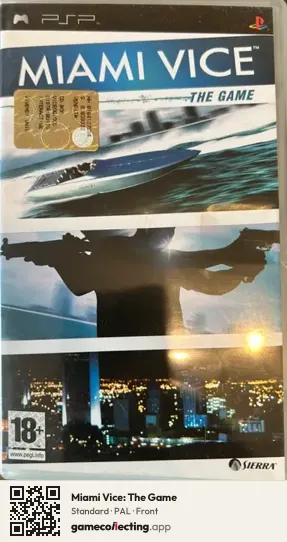Miami Vice: The Game PlayStation Portable, PAL box front