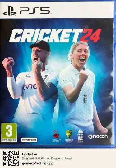 Cricket 24 PlayStation 5, United Kingdom box front