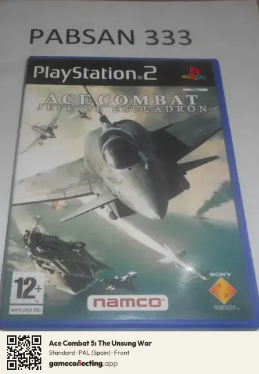 Ace Combat 5: The Unsung War PlayStation 2, Spain box front