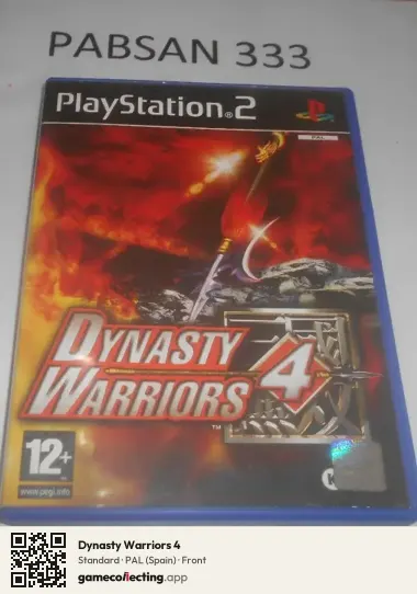 Dynasty Warriors 4 PlayStation 2, Spain box front