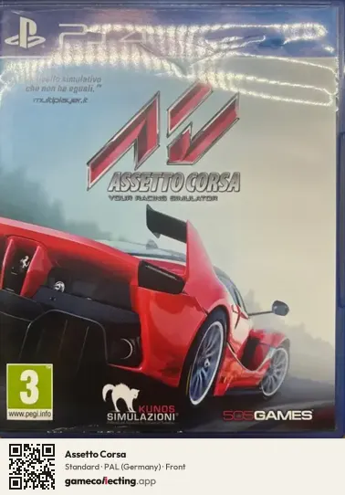 Assetto Corsa PlayStation 4, Germany box front