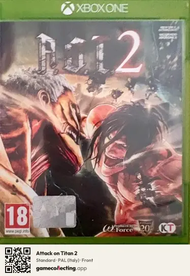 Attack on Titan 2 Xbox One, Italy box front