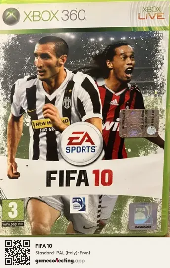 FIFA 10 Xbox 360, Italy box front