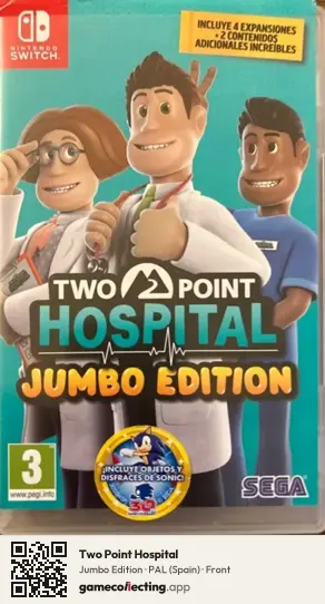 Two Point Hospital Nintendo Switch, Spain box front