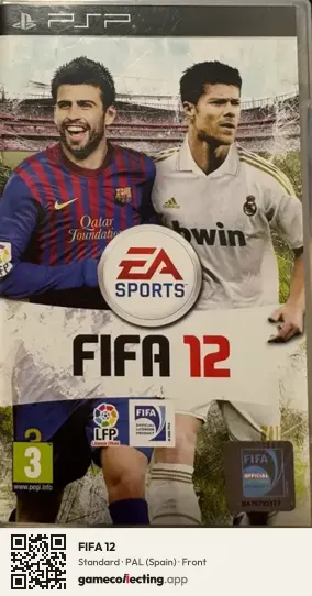 FIFA 12 PlayStation Portable, Spain box front