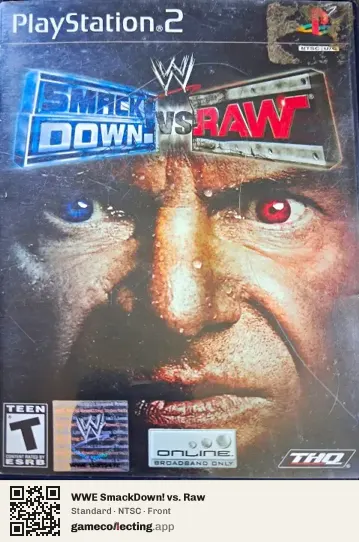 WWE SmackDown! vs. Raw PlayStation 2, NTSC box front