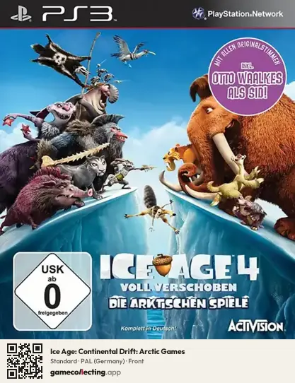 Ice Age: Continental Drift: Arctic Games PlayStation 3, Germany box front