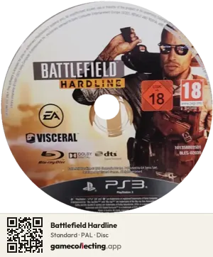 Battlefield Hardline PlayStation 3, PAL disc