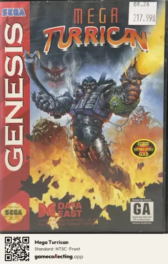Mega Turrican Sega Mega Drive / Genesis, NTSC box front