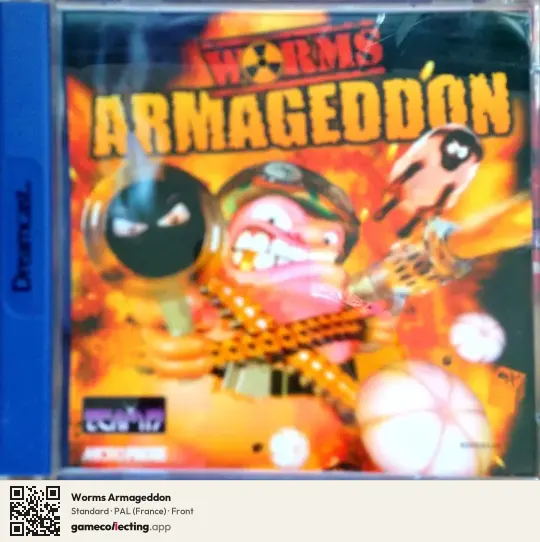Worms Armageddon Sega Dreamcast, France box front