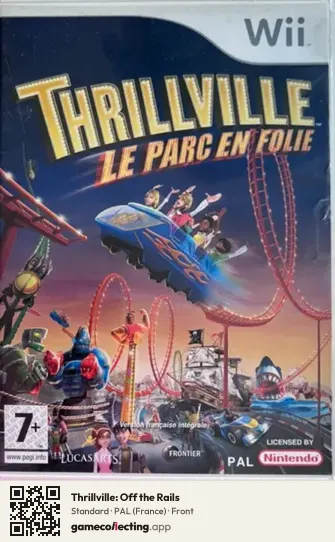 Thrillville: Off the Rails Nintendo Wii, France box front