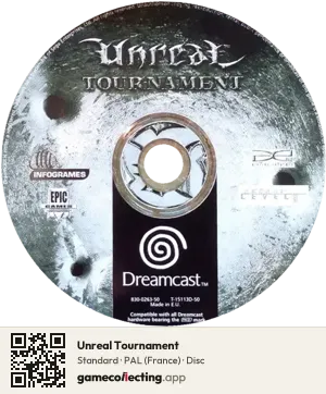 Unreal Tournament Sega Dreamcast, PAL disc