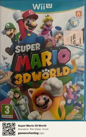 Super Mario 3D World Nintendo Wii U, Italy box front