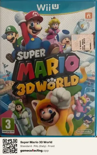 Super Mario 3D World Nintendo Wii U, Italy box front