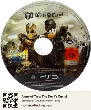 Army of Two: The Devil's Cartel PlayStation 3, PAL disc