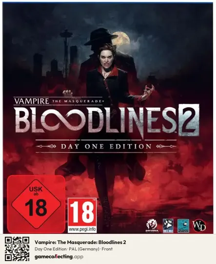 Vampire: The Masquerade: Bloodlines 2 PlayStation 5, Germany box front